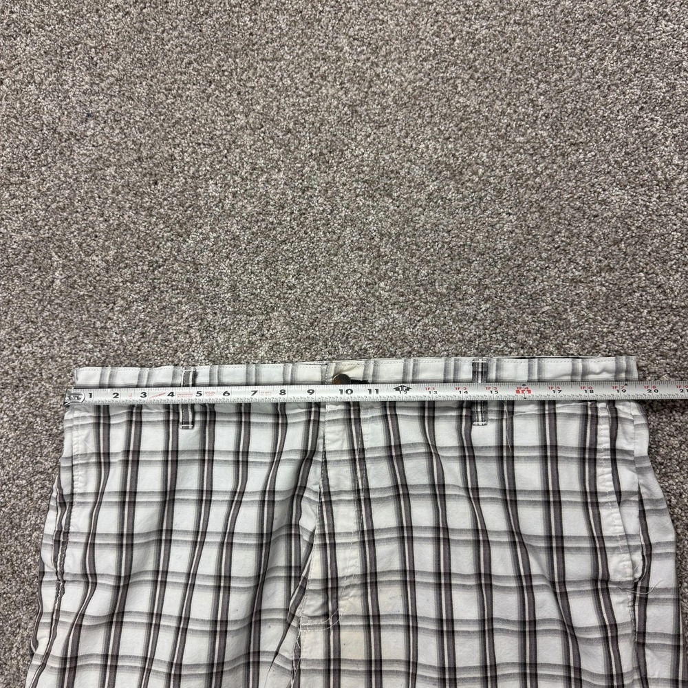 Dickies Cargo Shorts Mens 40 Gray Plaid Relaxed Pockets Workwear Casual Summer - Picture 5 of 13